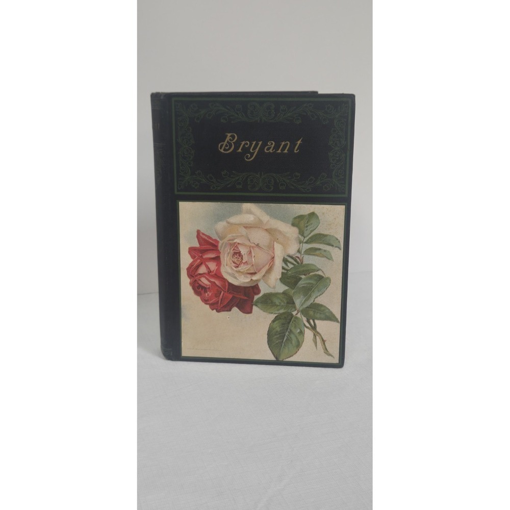 Antique Hurst & Co Poems of Bryant Decorative Roses Panel 1908 Longpre Style
